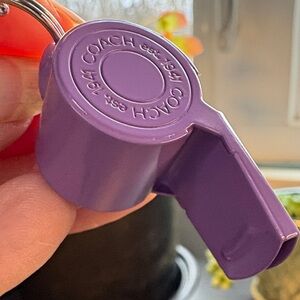 Coach Violet Whistle Necklace And Mini Pen